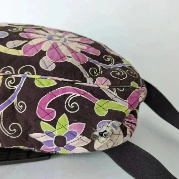 Vera Bradley Top Flap Purple Punch Crossbody Messenger Bookbag - Picture 9 of 10